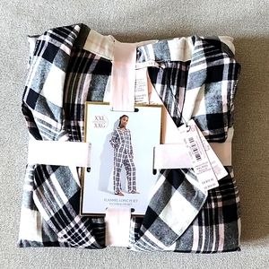 VICTORIA'S SECRET FLANNEL LONG PJ SET